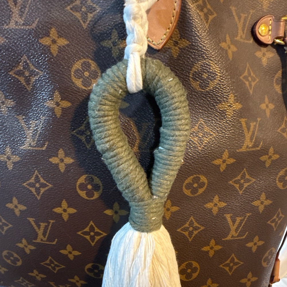 Handcrafted macrame keychain